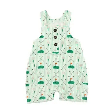Scottie Golf Coastal Coverall Baby Outfit