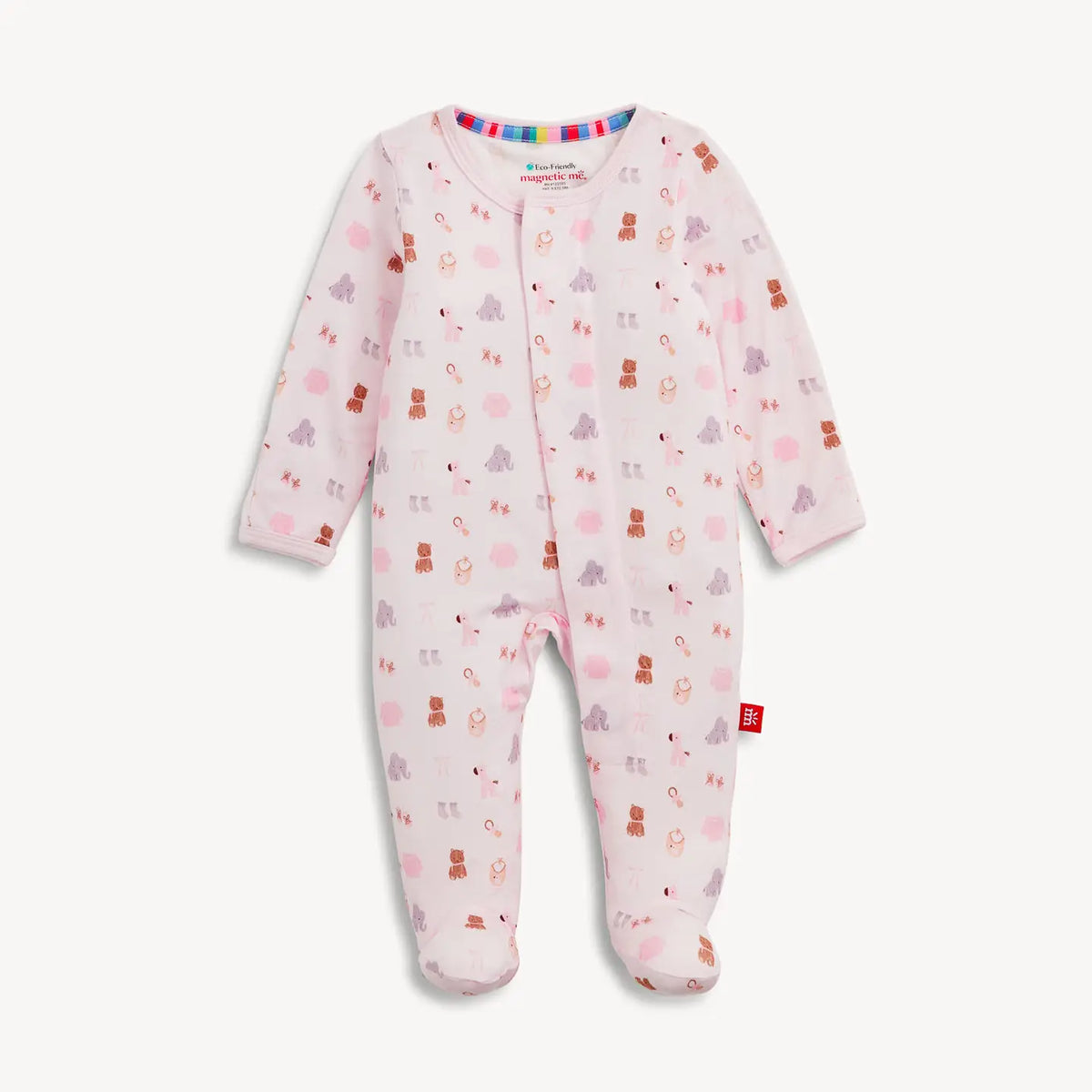 Nursery Nostalgia Pink Modal Footie