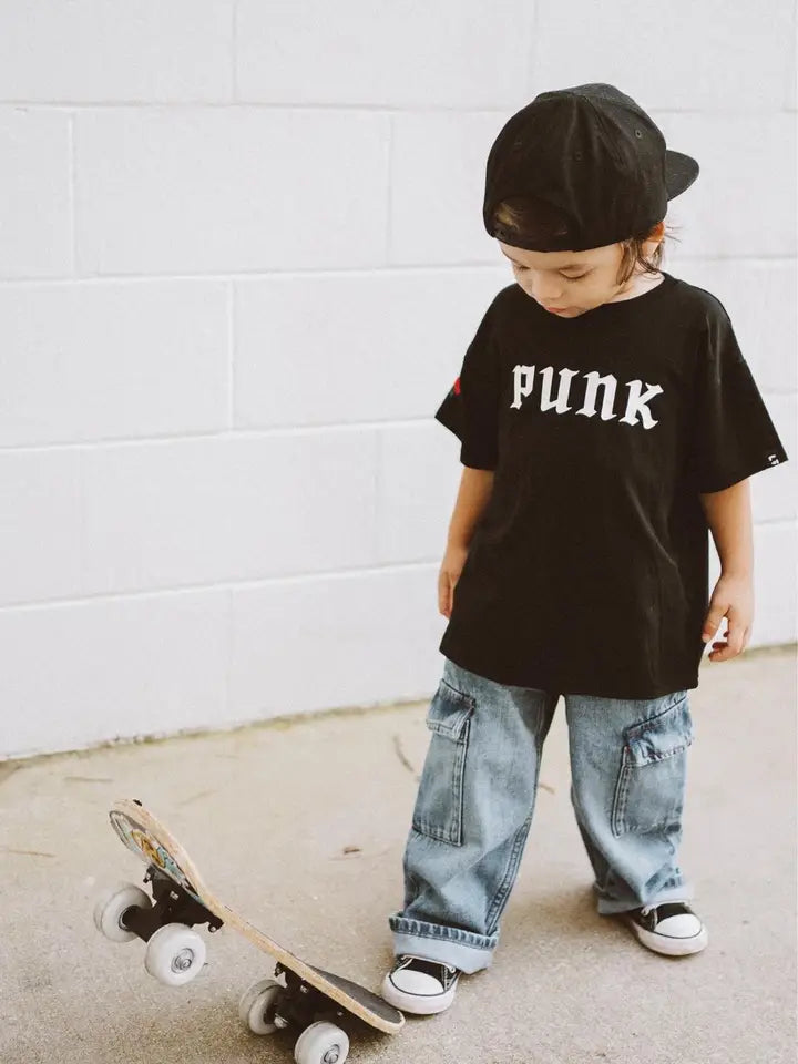 Punk Graphic Oversized Kids T-Shirt