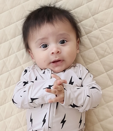 Bamboo Zip Romper | Little Bolt
