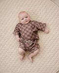 Shorts Set | Espresso Checkered