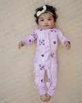 Bamboo Zip Romper | Raspberry