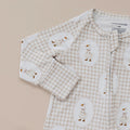 Bamboo Zip Romper | Gingham & Goose