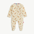 Cream Jolie Giraffe Organic Cotton Mag Footie