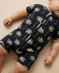 Bamboo Shorty Romper | Palm Style