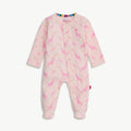 Pink Jolie Giraffe Organic Cotton Mag Footie