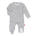 Baa Baa Baby Gray Modal Magnetic Footie- Magnetic ME