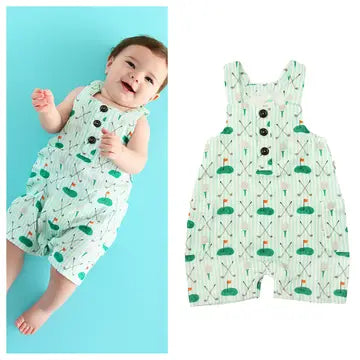Scottie Golf Coastal Coverall Baby Outfit