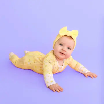 Lola Zip Bamboo One Piece Floral Baby Outfit