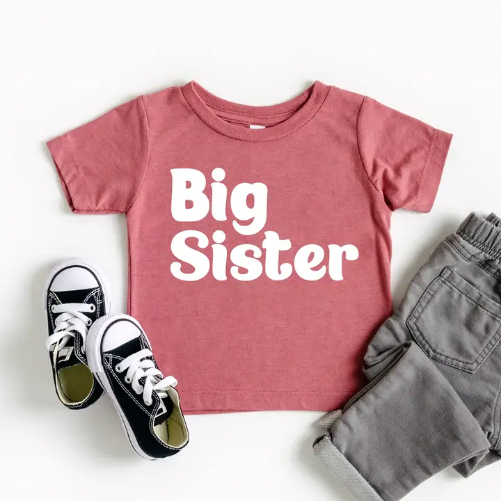 Big Sister - Pregnancy Announcement Sibling Tee