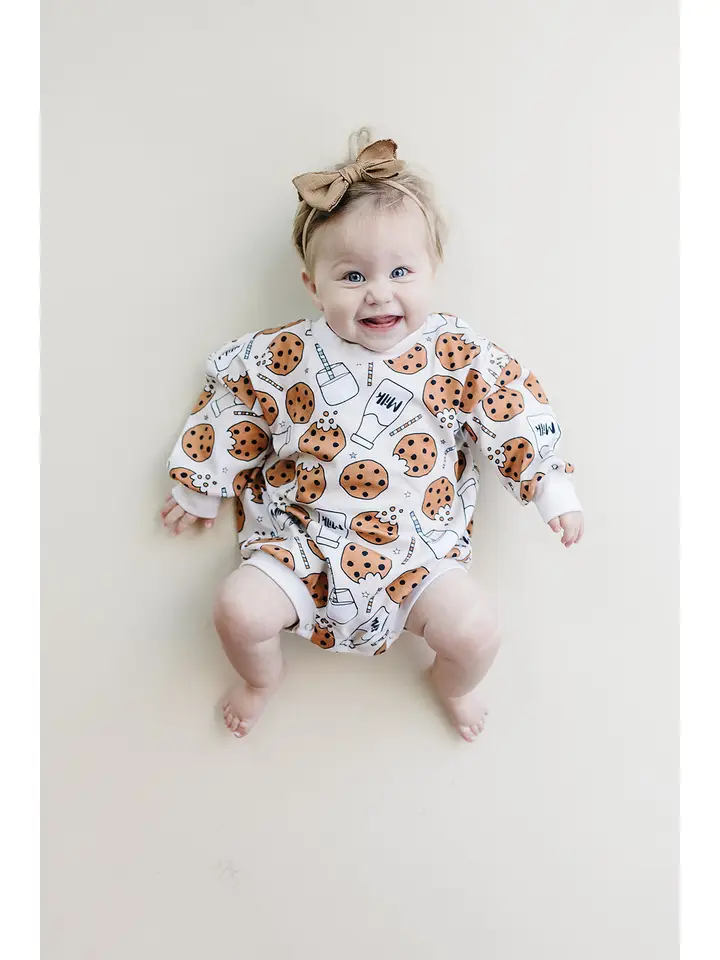 Bubble Romper | Milk & Cookies