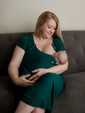 Forest Maternity Mommy Labor and Delivery/ Nursing Gown