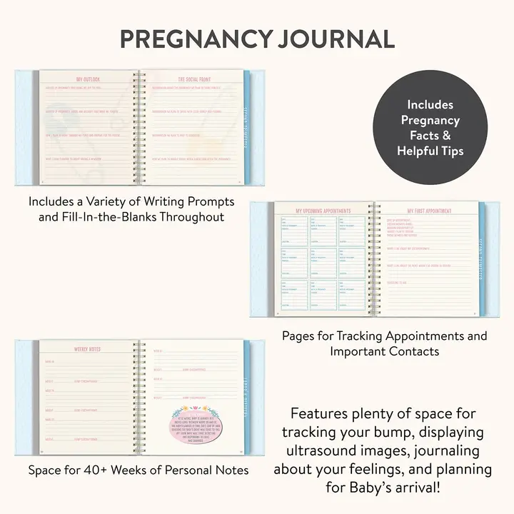 Bump For Joy Guided Journal (Blue)