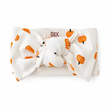 Pumpkin / Organic Pointelle Beanie/Pumpkin / Organic Pointelle Bow