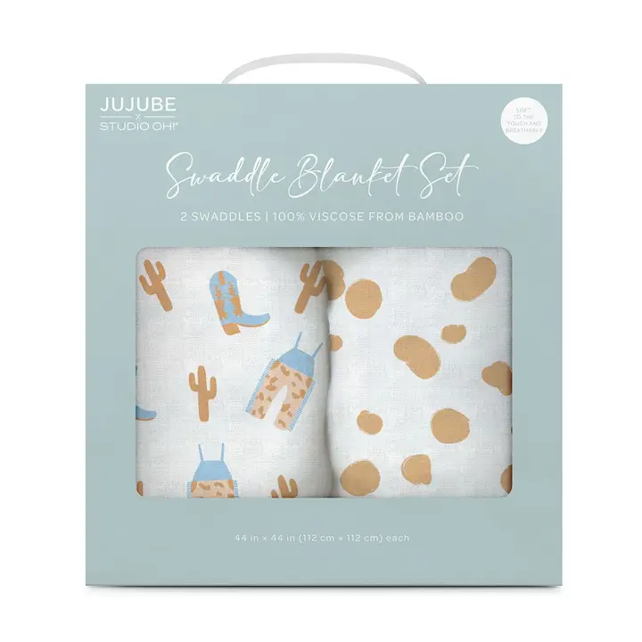 Swaddle Blanket Set Happy Baby Vibes