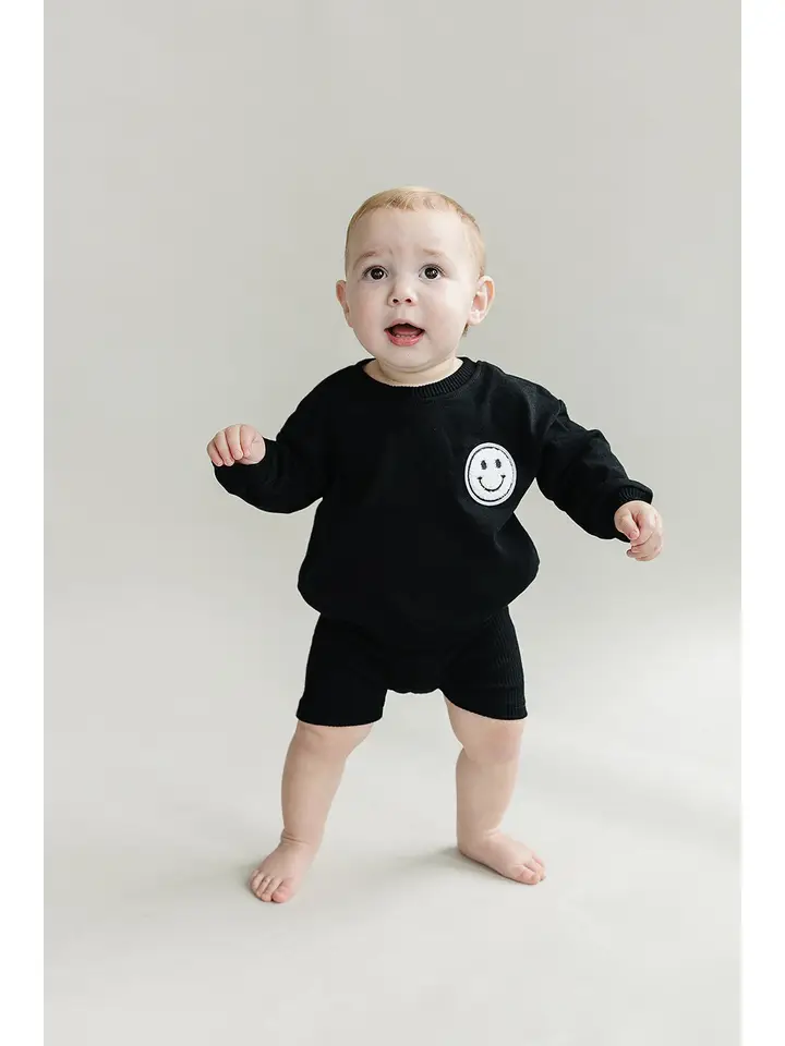 Baby & Kids Biker Shorts Set | Black