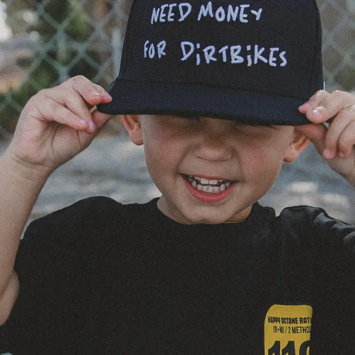 Need $ For Dirt Bikes Snapback Black
