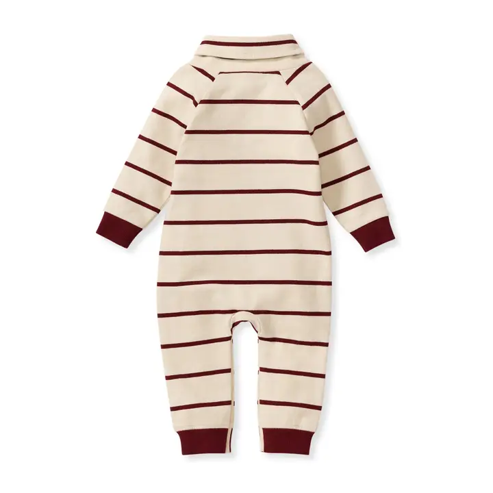 Burt's Bees Baby- Basic Stripe Baby Boy Jumpsuit- Organic Cotten