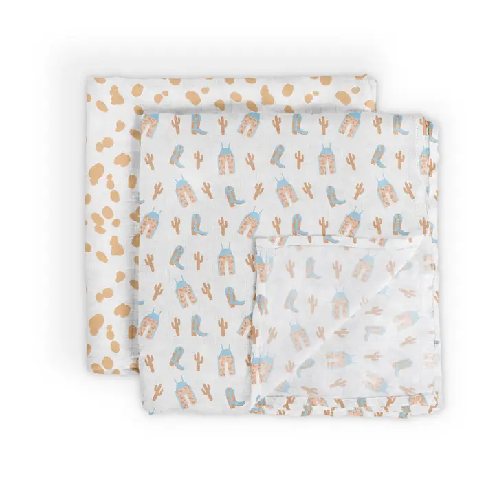 Swaddle Blanket Set Happy Baby Vibes