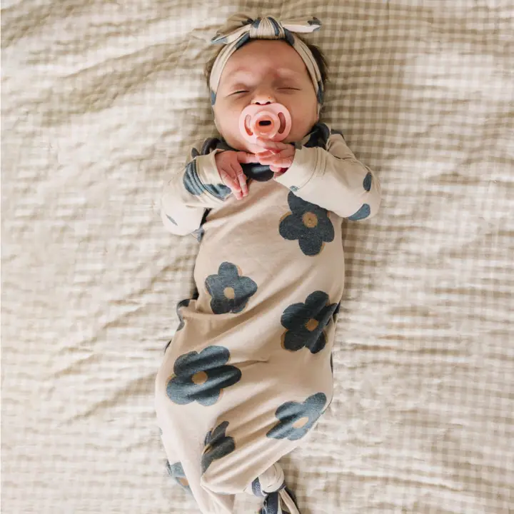 Copper Pearl- Newborn Knotted Gown