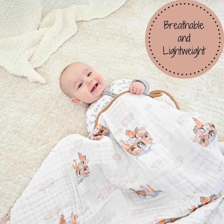 Muslin Quilt Baby & Kids Blanket Noah's Ark