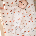 Bamboo Zip Convertible Romper – Oatmeal Cow Baby Pajamas