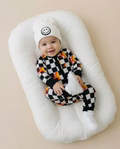 Bamboo Zip Romper | Checker Blaze