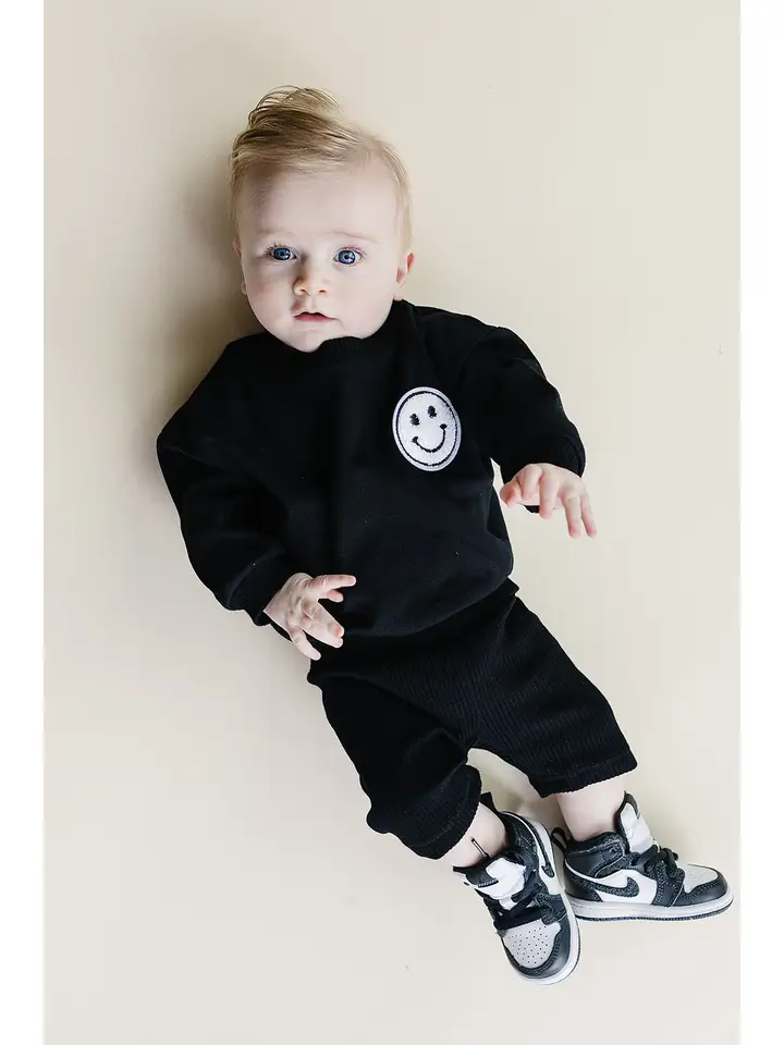Baby & Kids Biker Shorts Set | Black