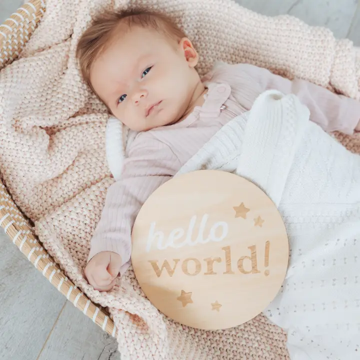 Monthly Milestone Blanket & Photo Prop Set Kit, First Year