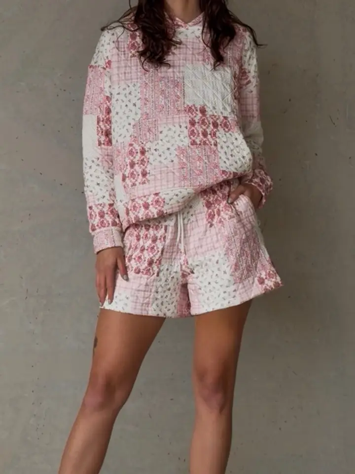 Addie Mae Hoodie and Shorts Set- Medium
