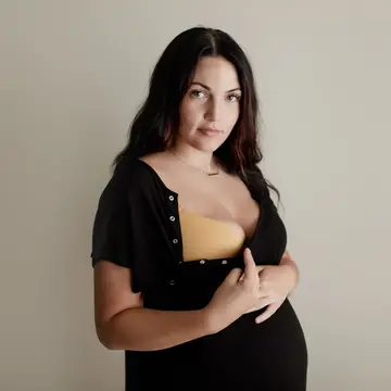 Black Maternity Mommy Labor and Delivery/ Nursing Gown