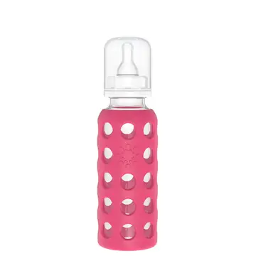 9oz Glass Baby Bottle - Stage 2 Nipple, Stopper, and Cap