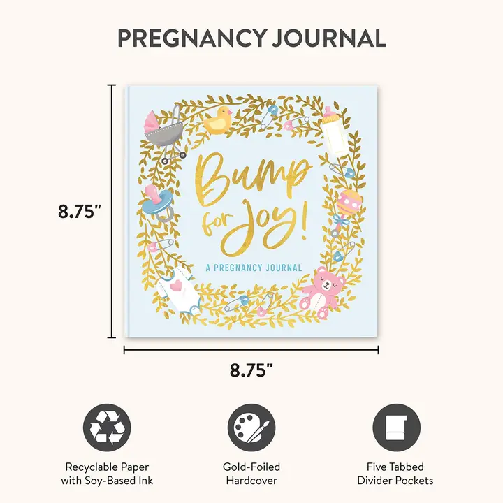 Bump For Joy Guided Journal (Blue)