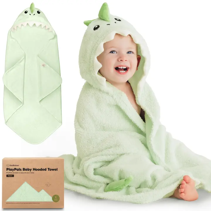 KeaBabies Cuddle Baby Hooded Towel