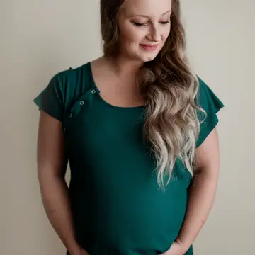 Forest Maternity Mommy Labor and Delivery/ Nursing Gown