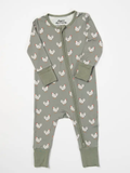Sage Chickens Bamboo Baby Zippy 3-6m