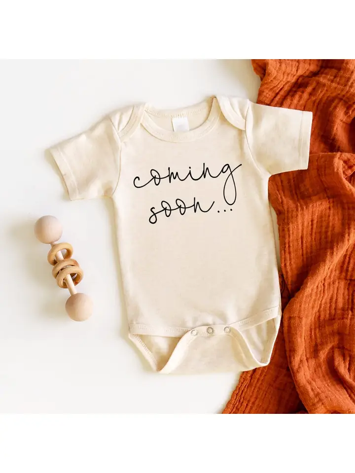 Pregnancy Announcement Onesie – Coming Soon Baby Bodysuit 0-3m