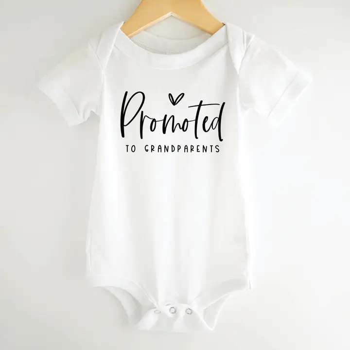 Promoted To Grandparents, Announcement Onesie