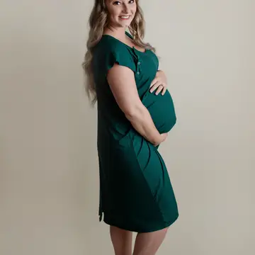 Forest Maternity Mommy Labor and Delivery/ Nursing Gown