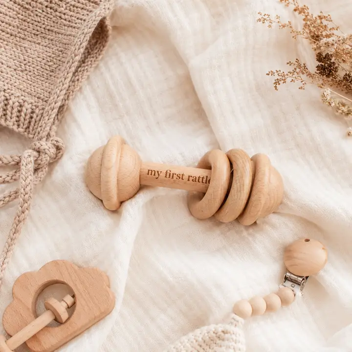 Baby’S First Rattle, Kids Montessori Toys