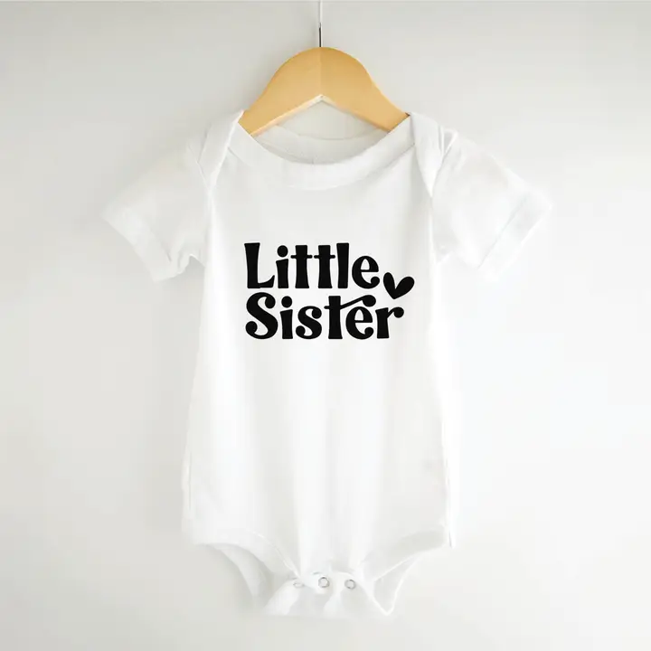 Little Sister Onesie Gender Reveal Gift, Infant Bodysuit