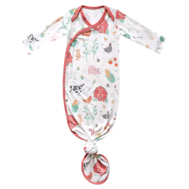 Copper Pearl- Newborn Knotted Gown