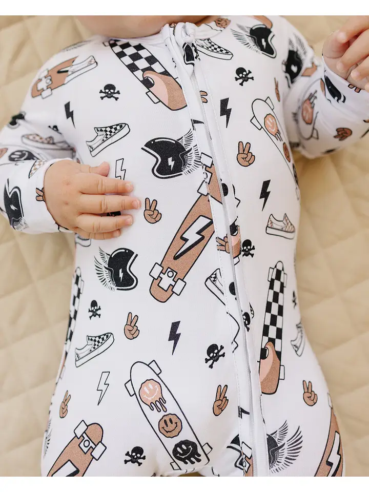 Bamboo Zip Romper | Sk8er