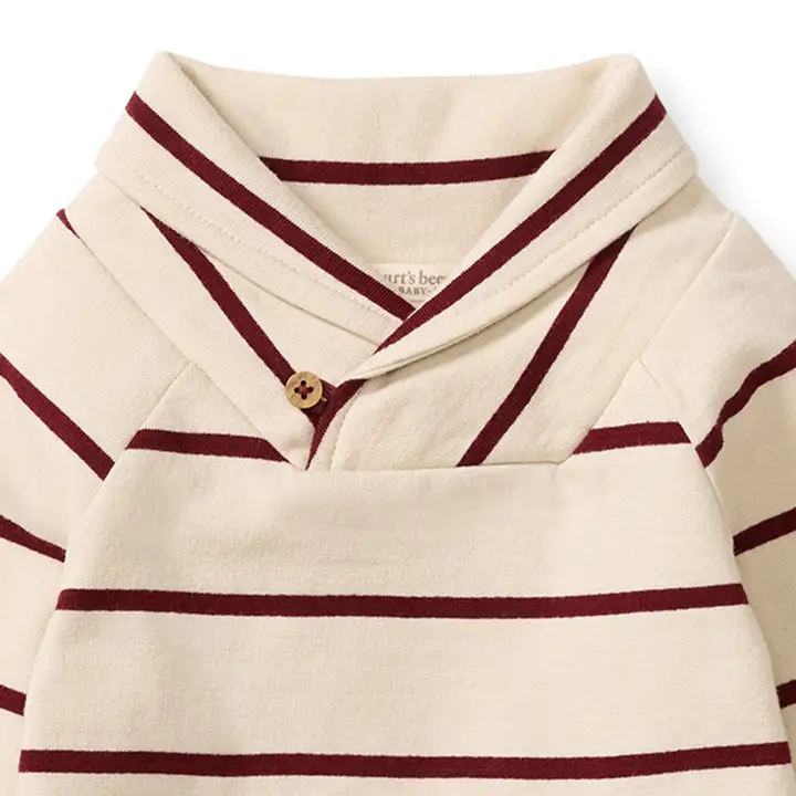 Burt's Bees Baby- Basic Stripe Baby Boy Jumpsuit- Organic Cotten