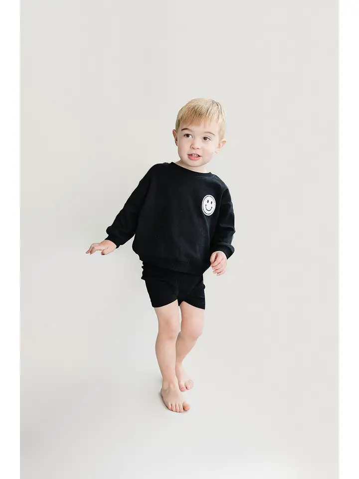 Baby & Kids Biker Shorts Set | Black