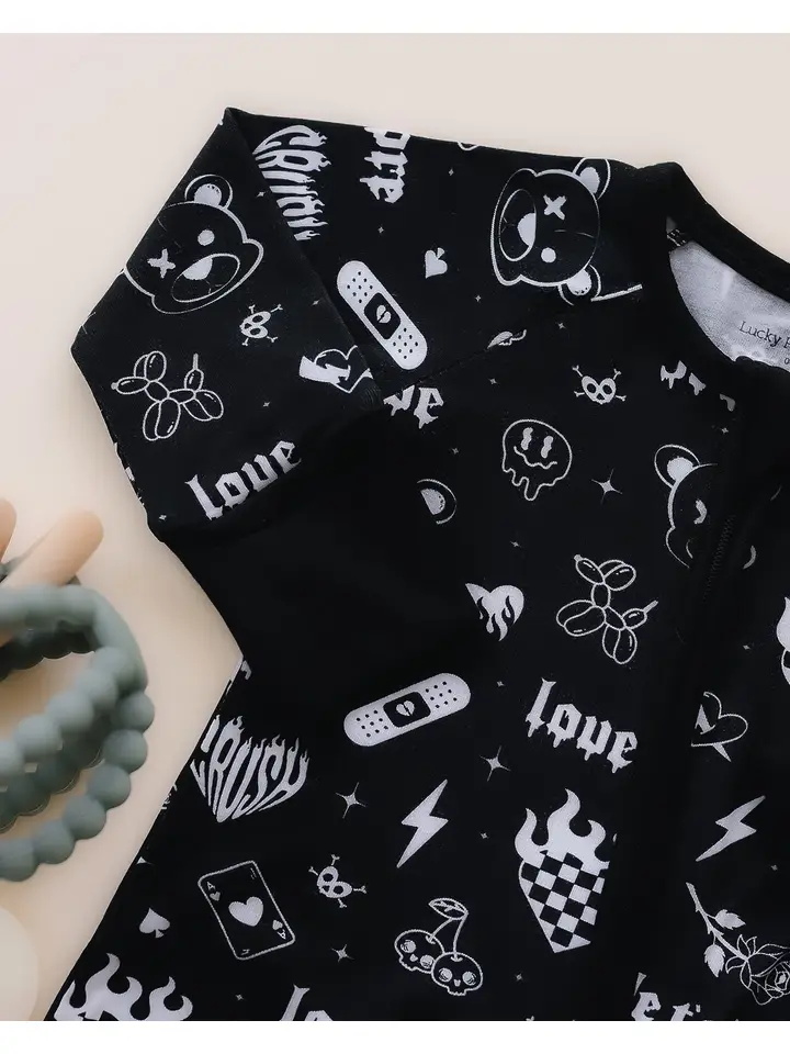 Bamboo Zip Romper | Wild Heart