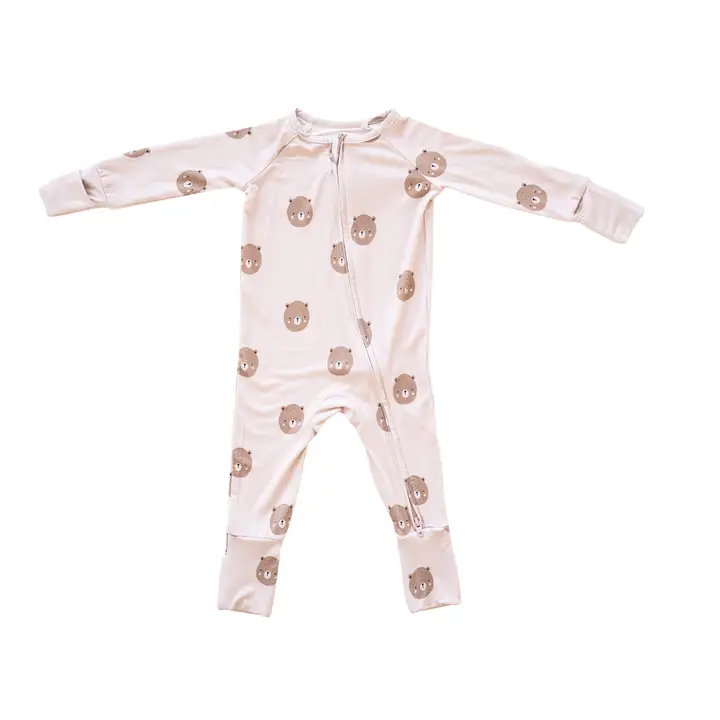 Bamboo 2-Way Convertible Zip Romper - Teddy | Unisex