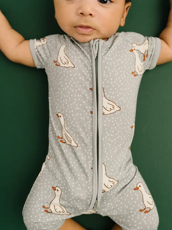 Classic Goose Bamboo Short Romper