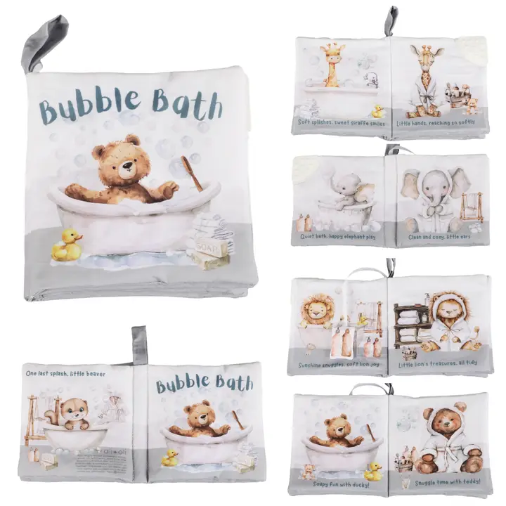 Bubble Bath – 10-Page Crinkle Cloth Book For Babies & Toddlers