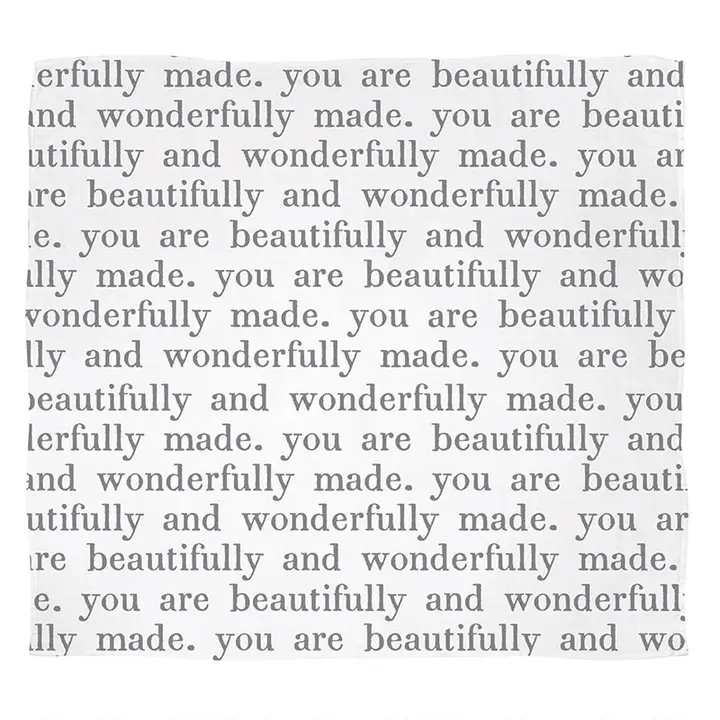Face To Face Swaddle Blanket - Wonderfully Made
